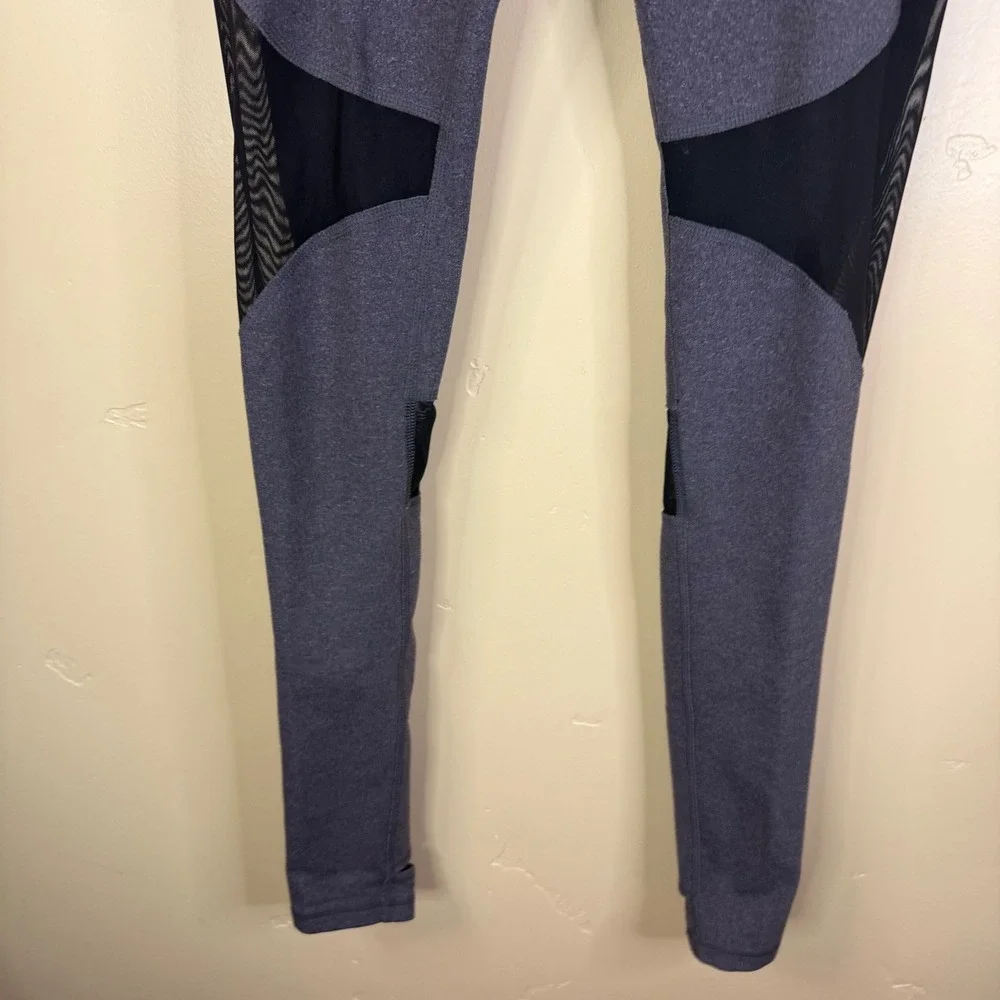 Alo Yoga Womens Coast Legging High-Waist Stirrup Mesh Heather Gray‎ Size SM